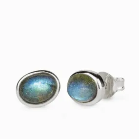 Labradorite Stud Earrings