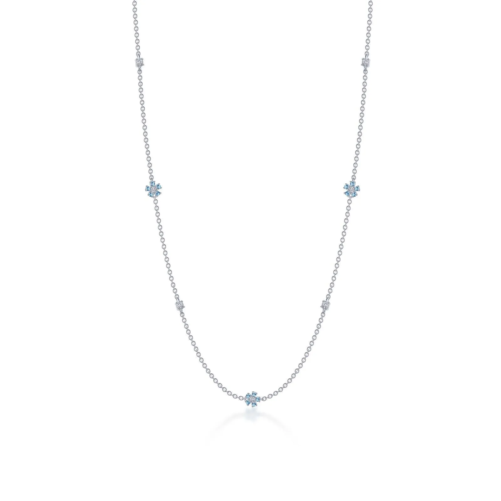 Lafonn Classic Blue Blue Topaz Necklace N0330BTP18