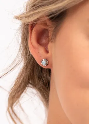 Larimar Marina Stud Earrings