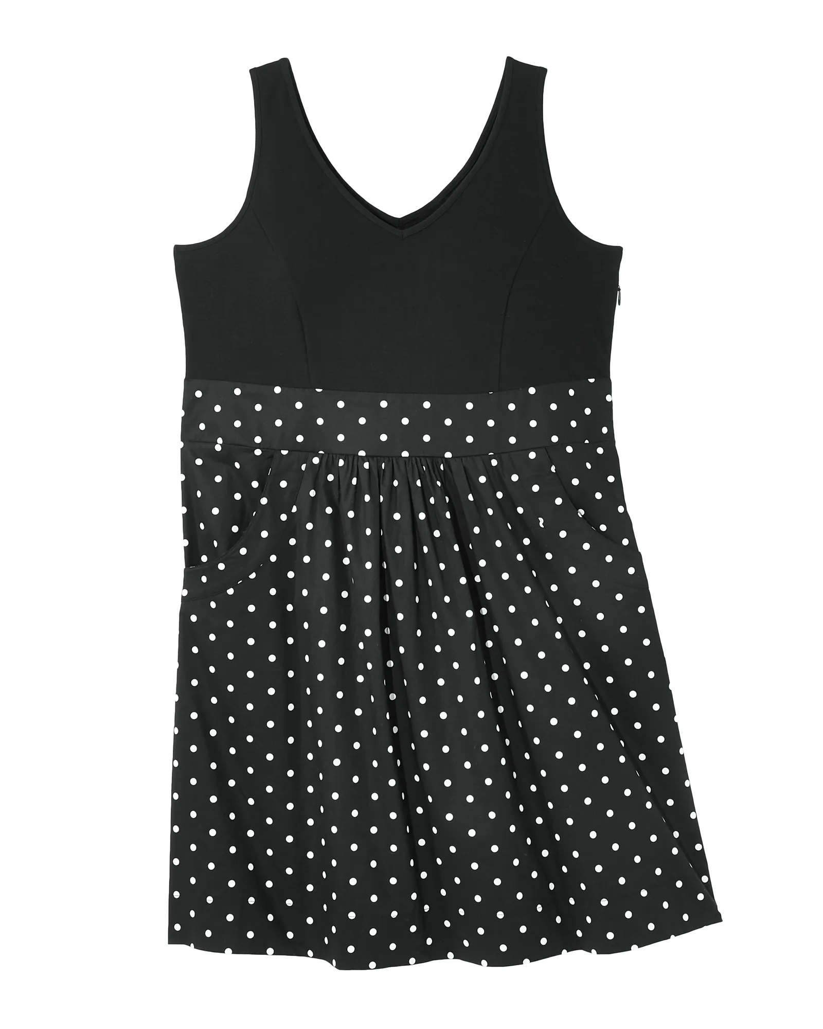 Lauderdale Sleeveless Fit-N-Flare | Black / White