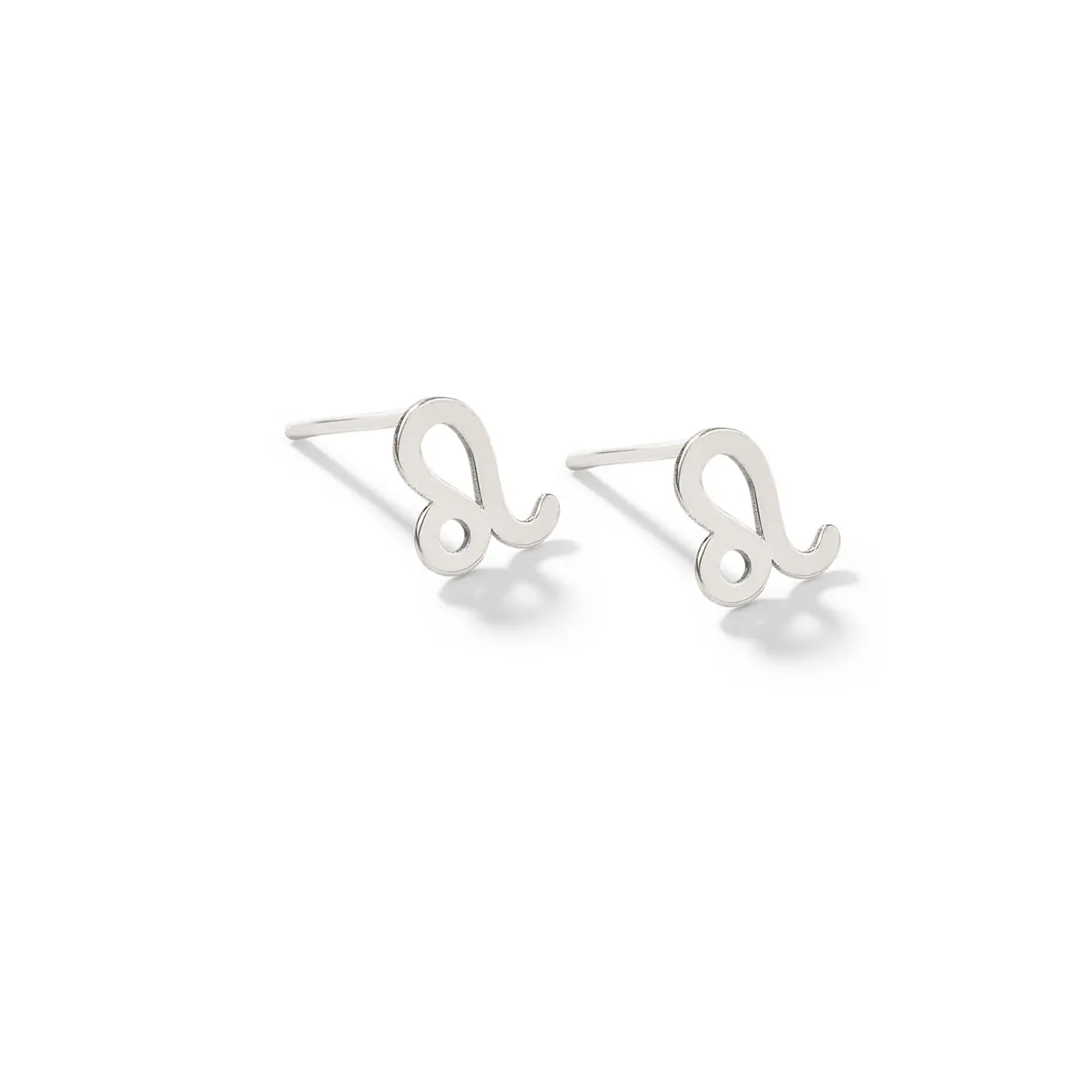 Leo Sign Stud Earrings