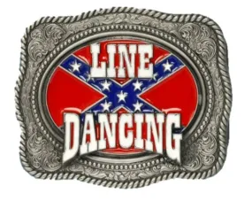 Line Dancing Belt Buckle