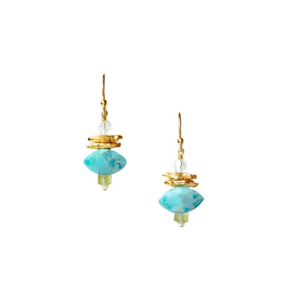 Lisbeth Drop Earrings Turquoise