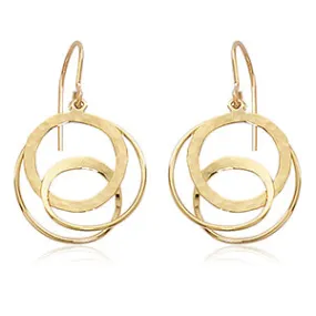 Loop de Loop Dangle Earrings, 14Kt