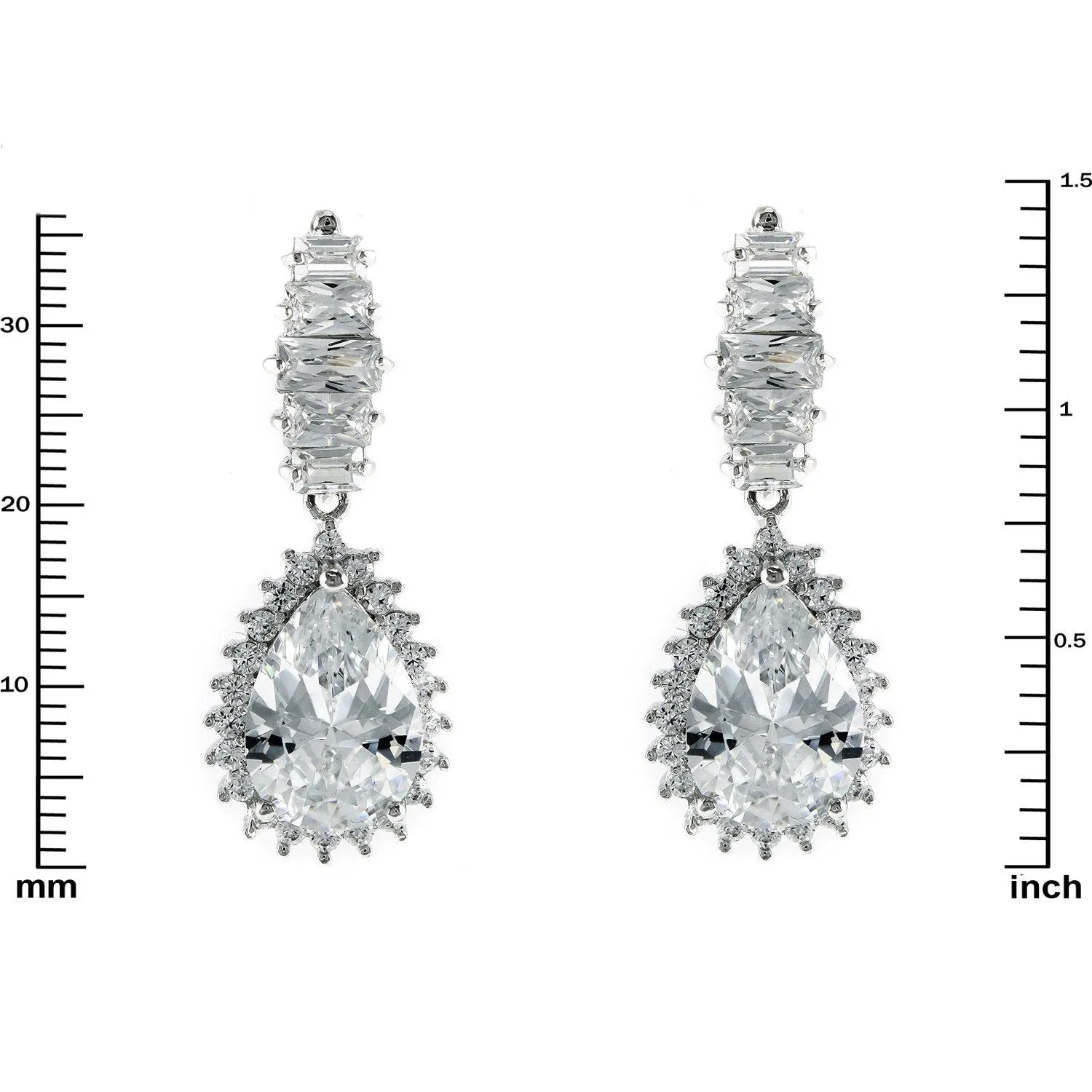 Lorola Tear Drop Statement Earrings | 31mm