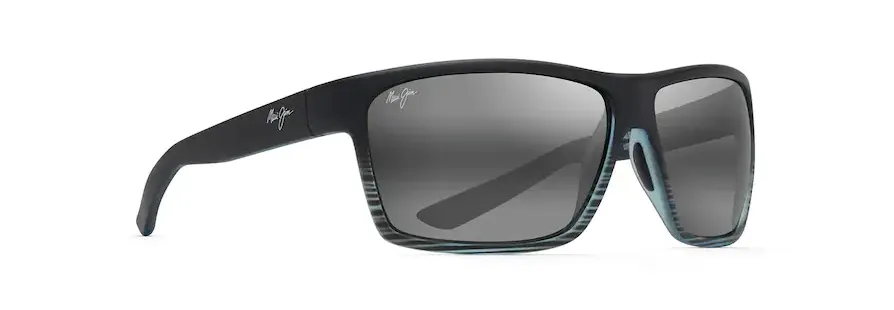 Maui Jim Alenuihaha Gray Black Stripe Frame - Neutral Gray Lens - Polarized Sunglasses