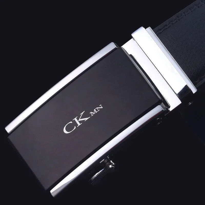 Men Leather Fashion Belt High Quality Male Leather Men Trouser Belt