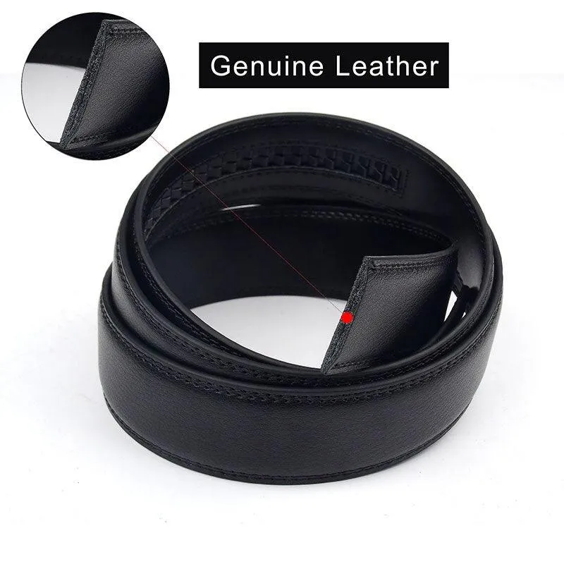 Men Leather Fashion Belt High Quality Male Leather Men Trouser Belt