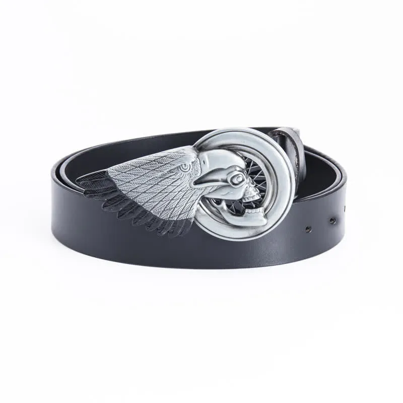 Men's Gothic Eagle Skull Leather Belt