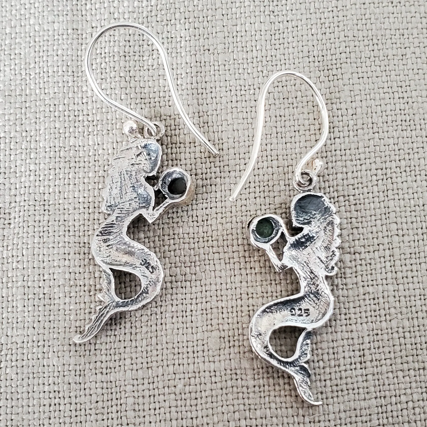 Mermaid .925 Sterling Silver Earrings from Bali