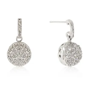 Mesa CZ Sphere Dangle Earrings |1ct | Cubic Zirconia