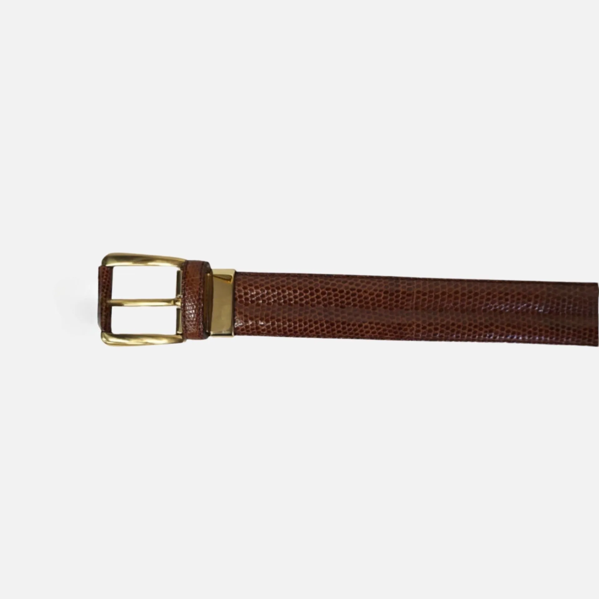 Mezlan Mens Belt "Tan" Genuine Lizard (Ones Size)