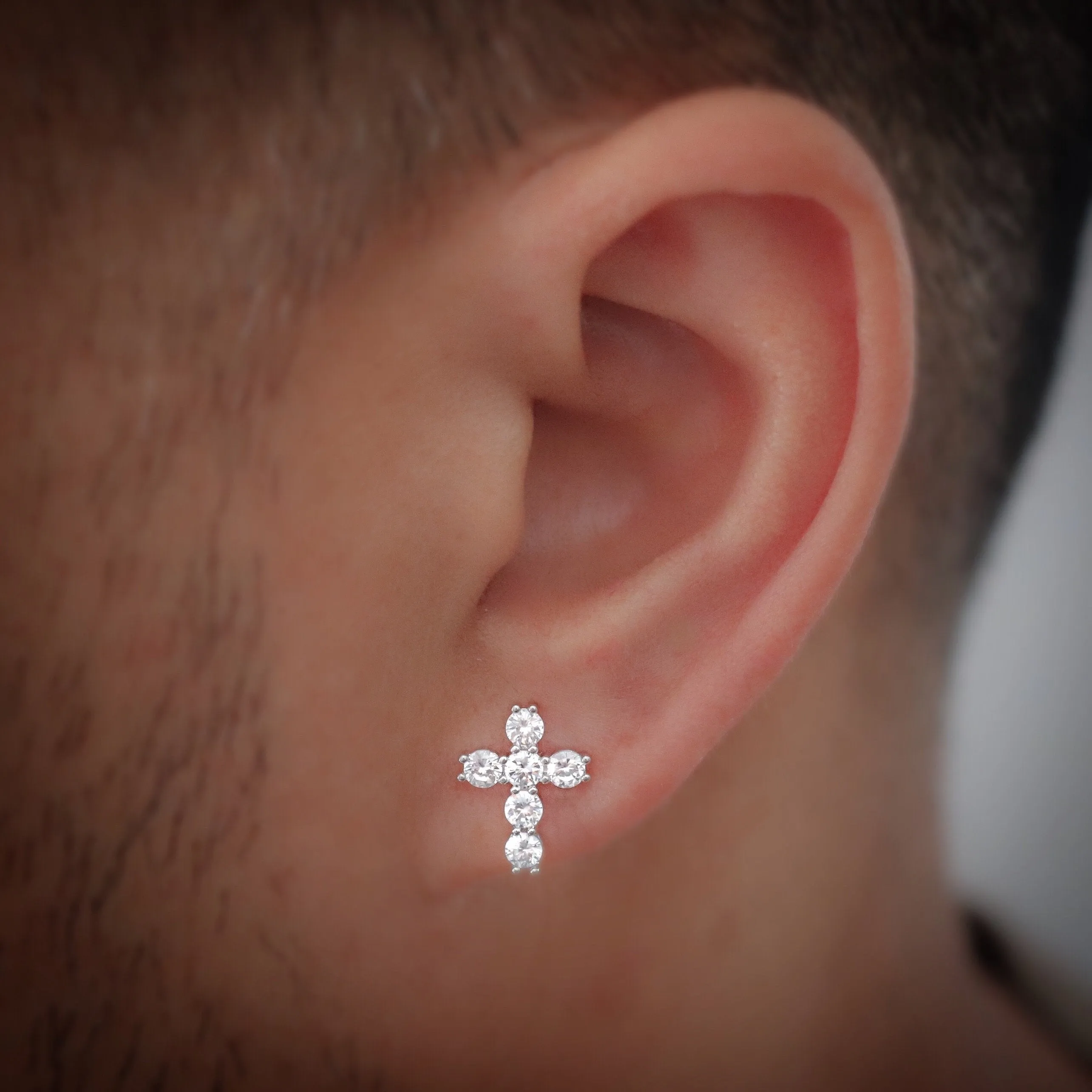 Mister Crucis Stud Earrings - 925