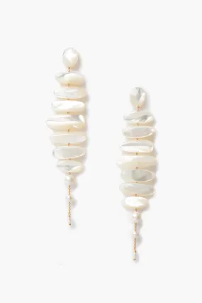 Mizumi Earrings White MOP