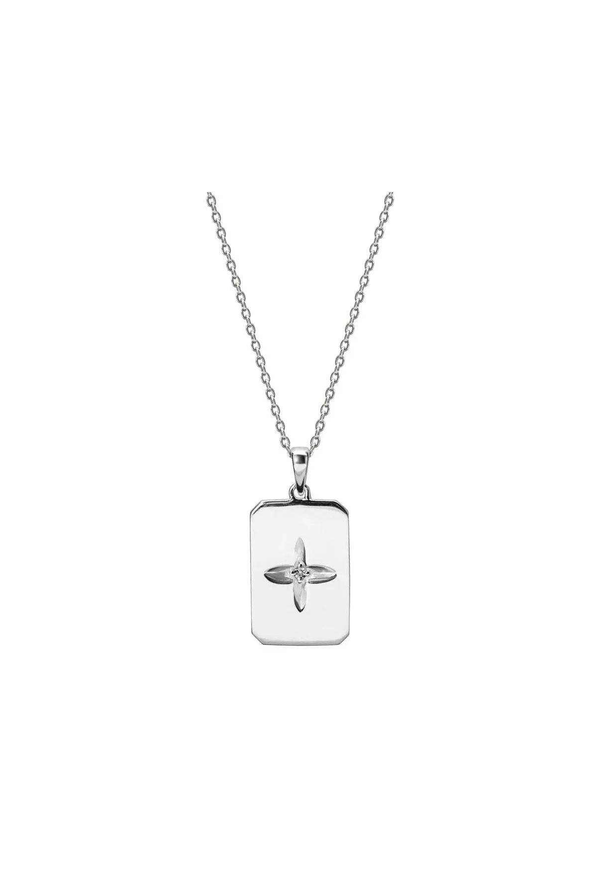 Murkani Rectangle Necklace  - Silver