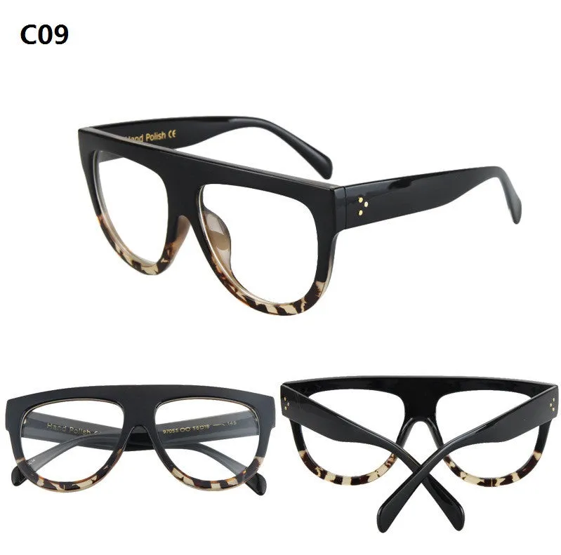 New Luxury Super Star Luxury Retro Glasses Rivets Vintage Women men Sunglasses Cat eye Brand Designer Eyeglasses Oculos feminino