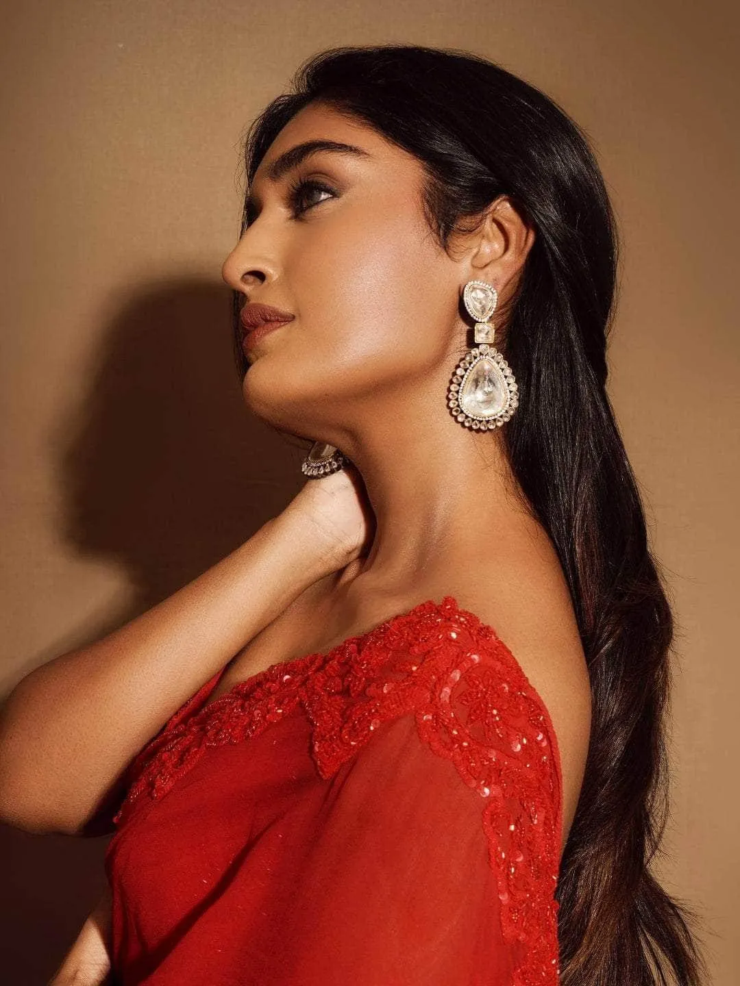 Niharika In Embellished Double Polki Earrings