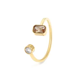 November Topaz Birthstone Ring - Yellow Gold