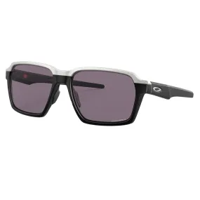 Oakley OO4143-0158 Parlay Sunglasses Matte Black Frame w Prizm Grey Lens