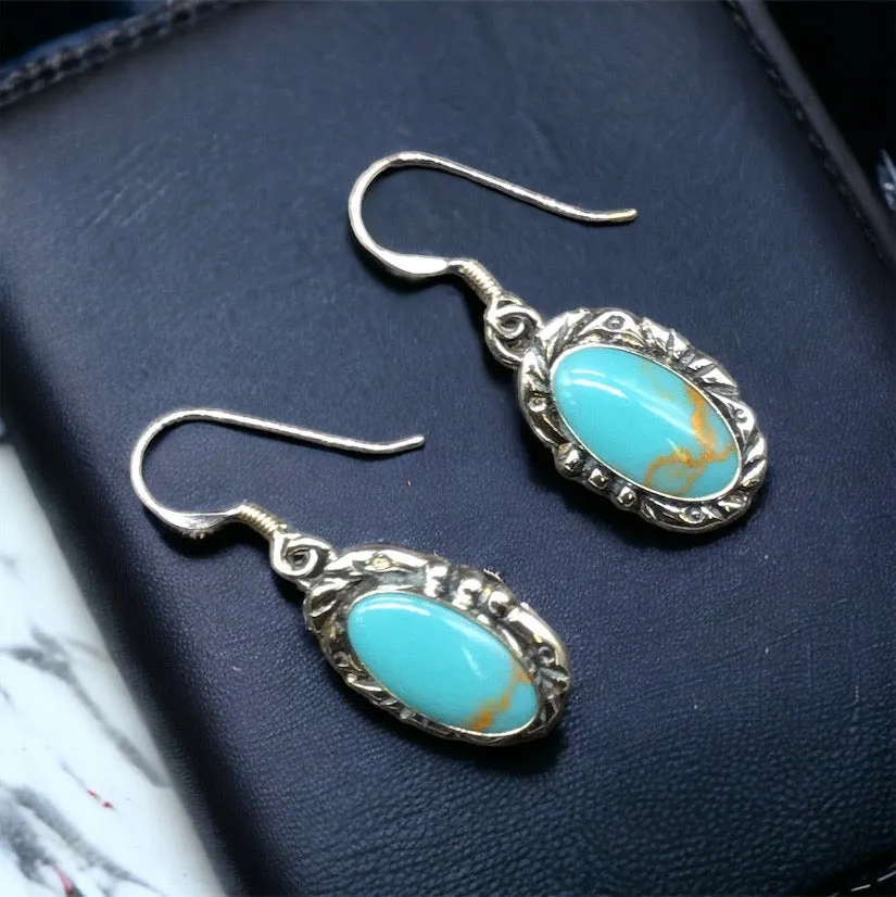 OLDTRIBES™ Silver Sterling Turquoise Earrings