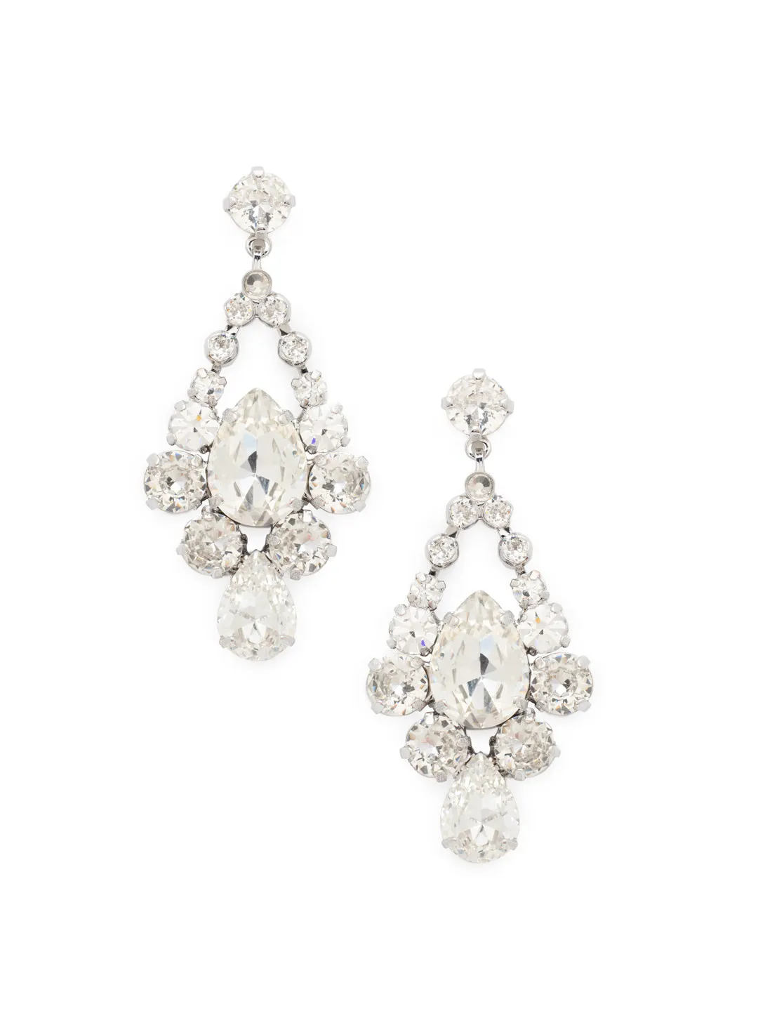 Open Pear Statement Earring - ECR56PDCRY