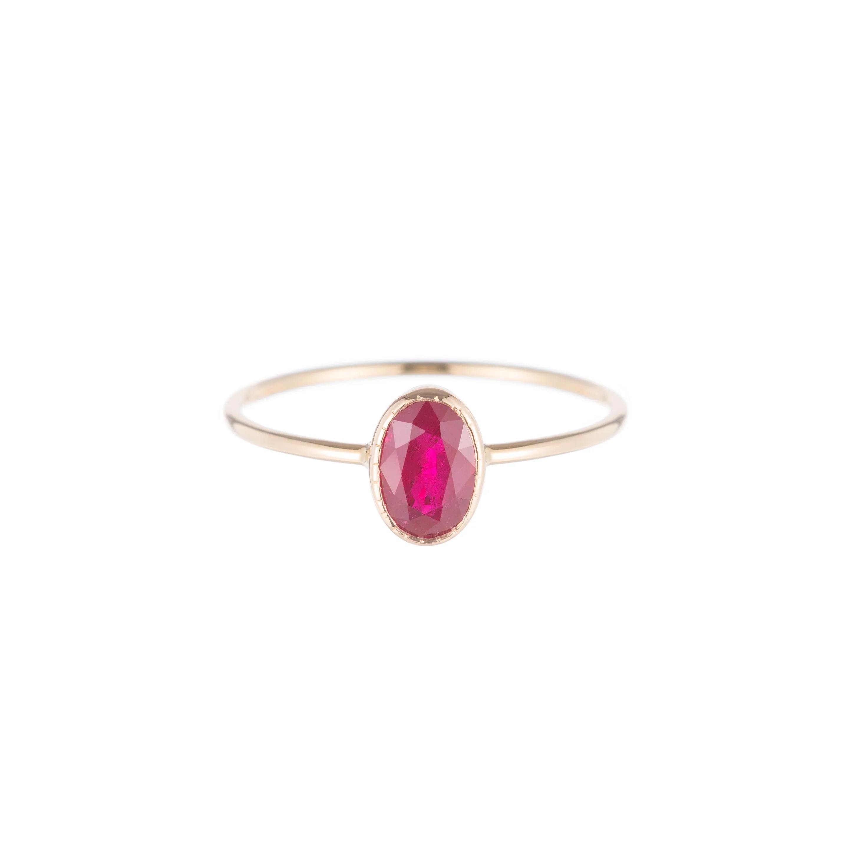 Oval Ruby Wisp Ring