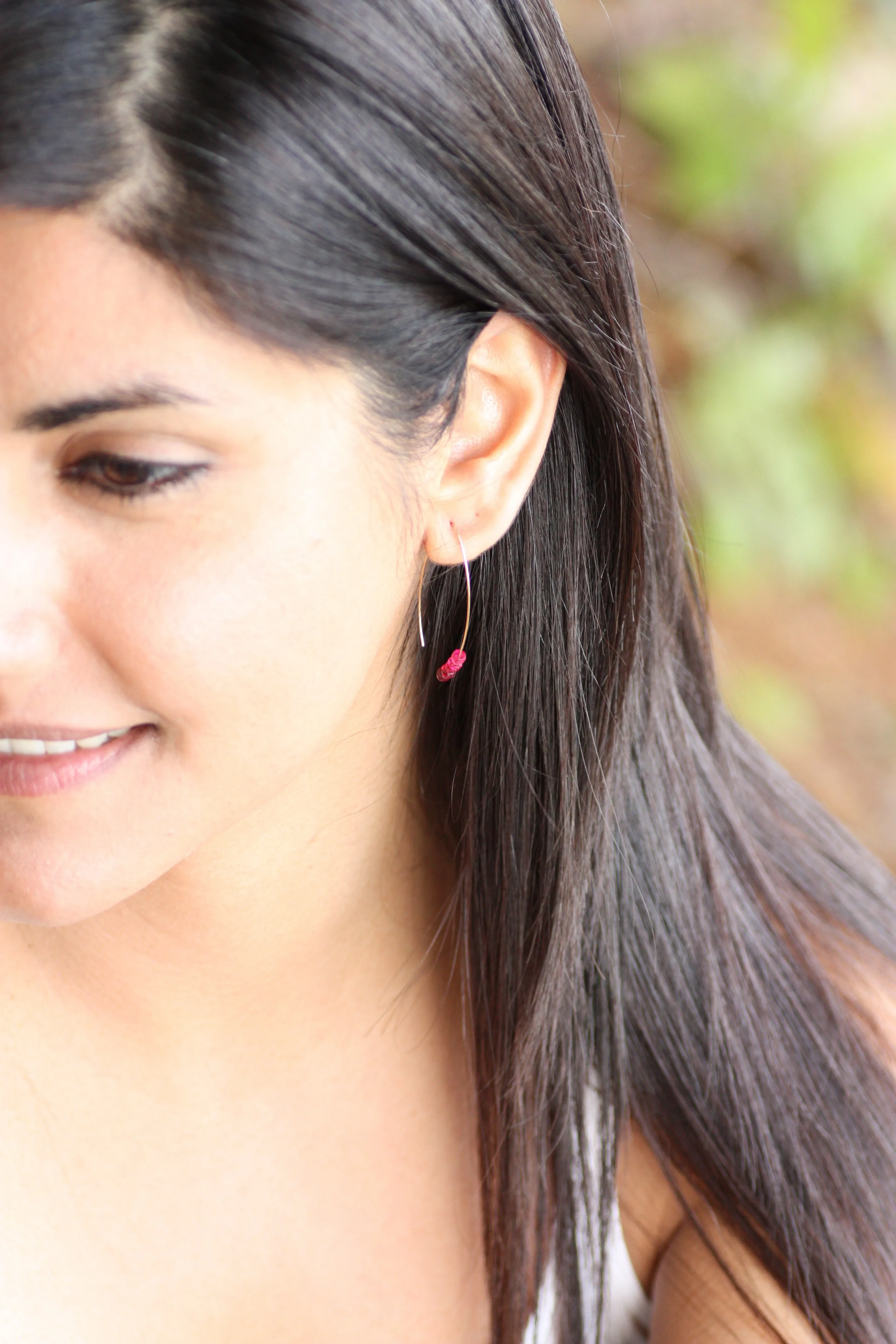 Peridot Marquise Earrings in Silver