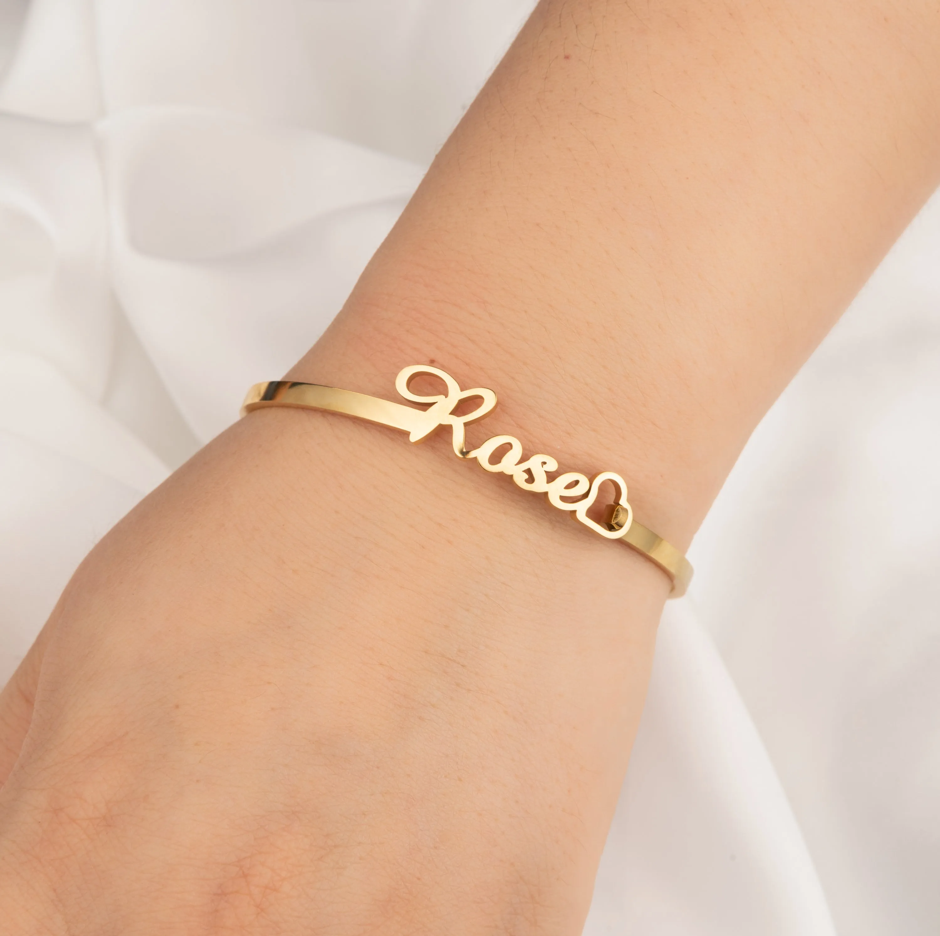 Personalized Clasp Cuff Bracelet