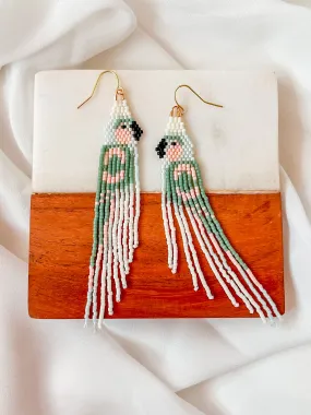 Petunia Parrot | Beaded Earrings