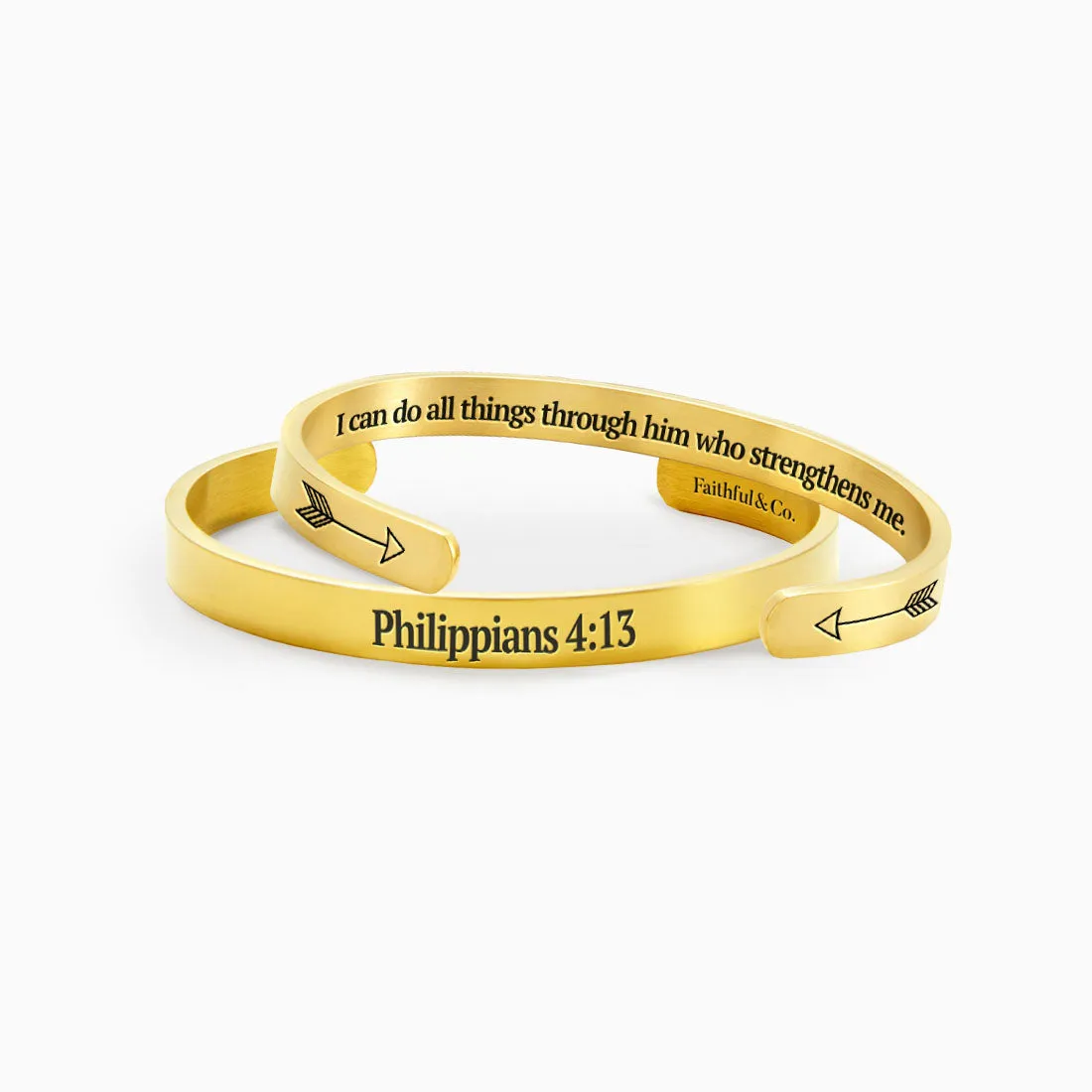 Philippians 4:13 Cuff Bracelet