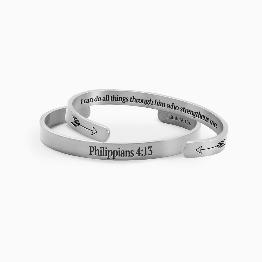 Philippians 4:13 Cuff Bracelet