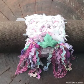 Pink Tweed Cuff/Bracelet