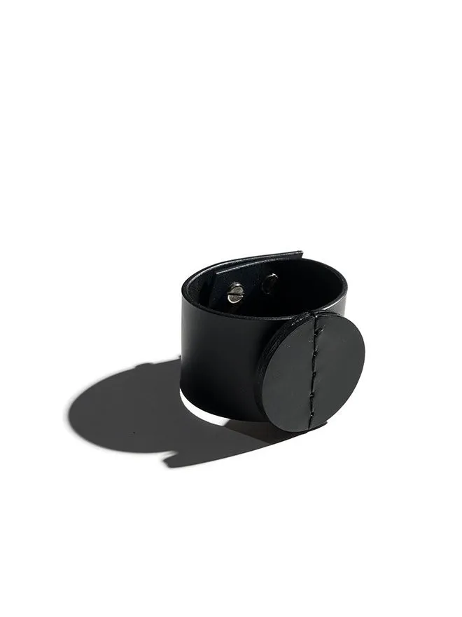 Polka Med Wide Cuff in Black by Aumorfia