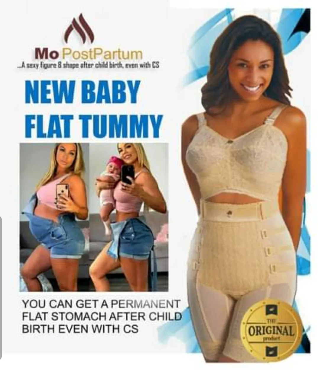 Postpartum Wrap/ Corset / Belly Band / Waist Trainer (Mo Postpartum)