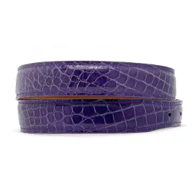 Purple Alligator Belt Straps