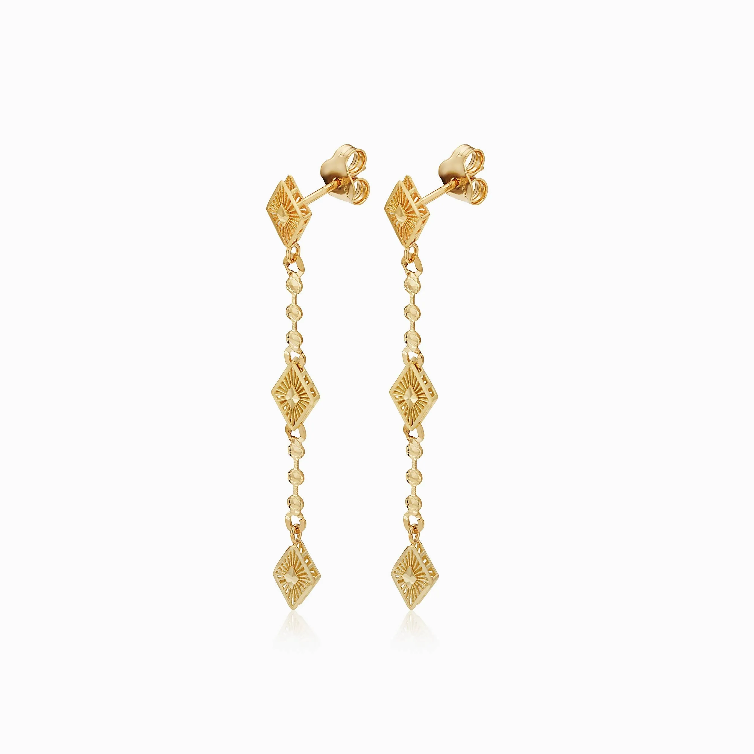 Roma Diamond Drop Earrings