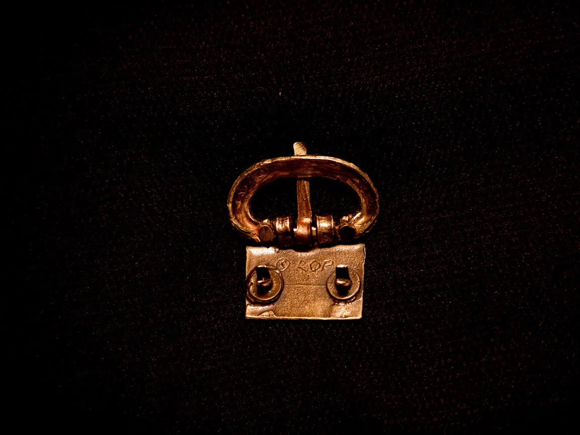 Roman buckle small with plate - RB24