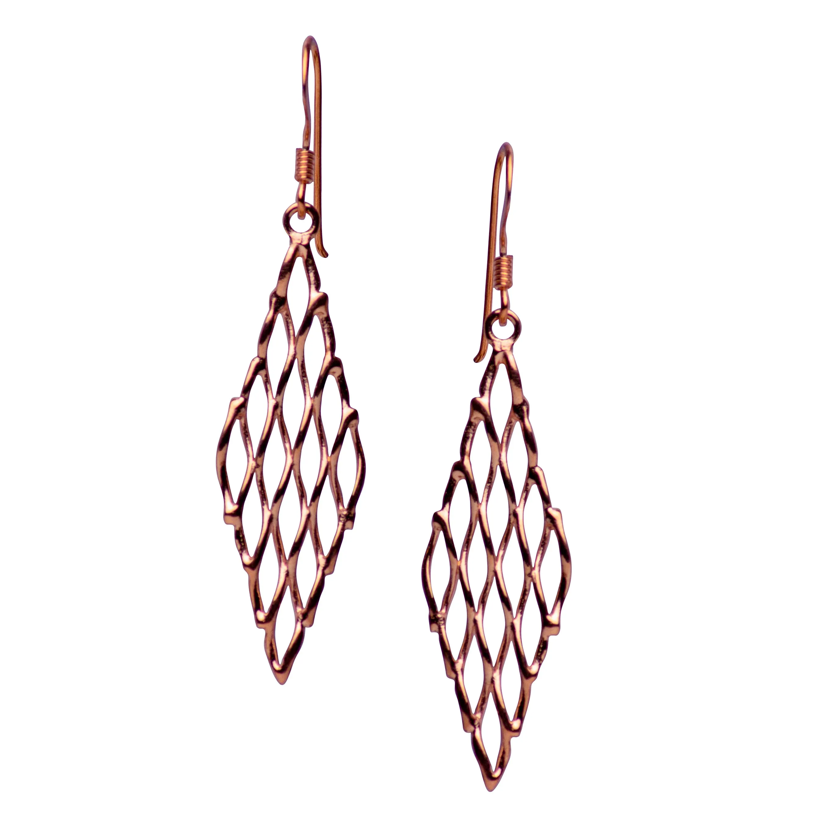 Rose Gold Chandelier Earrings