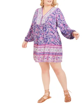 Salma Tunic Dress | Purple / Pink