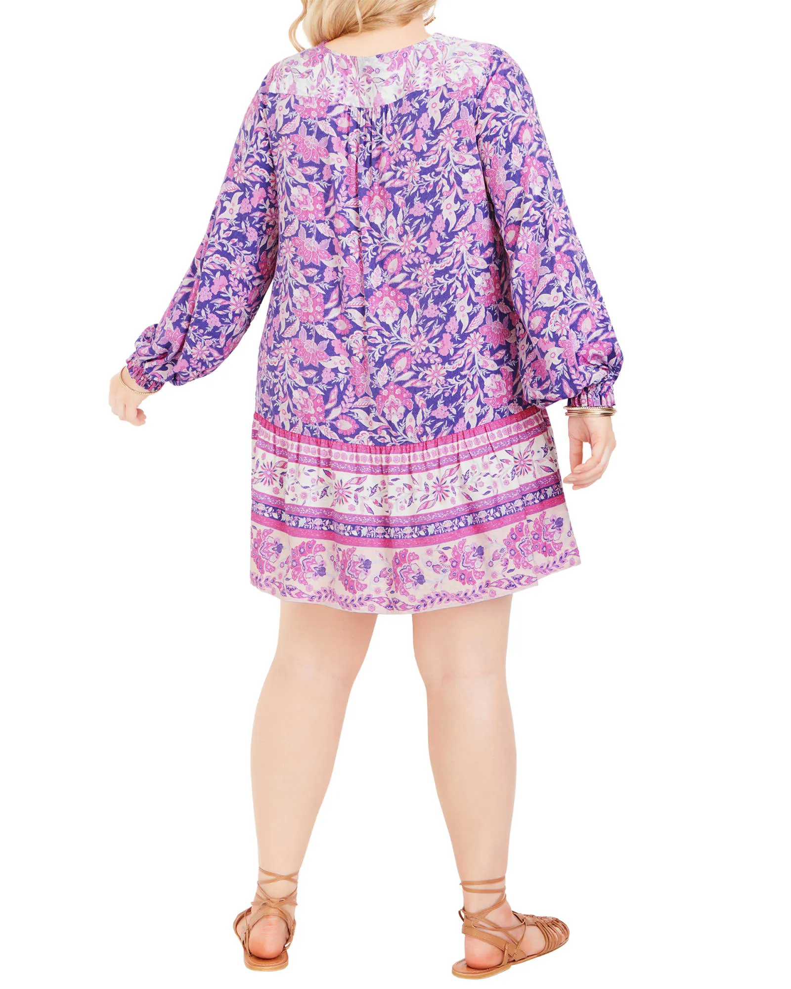 Salma Tunic Dress | Purple / Pink