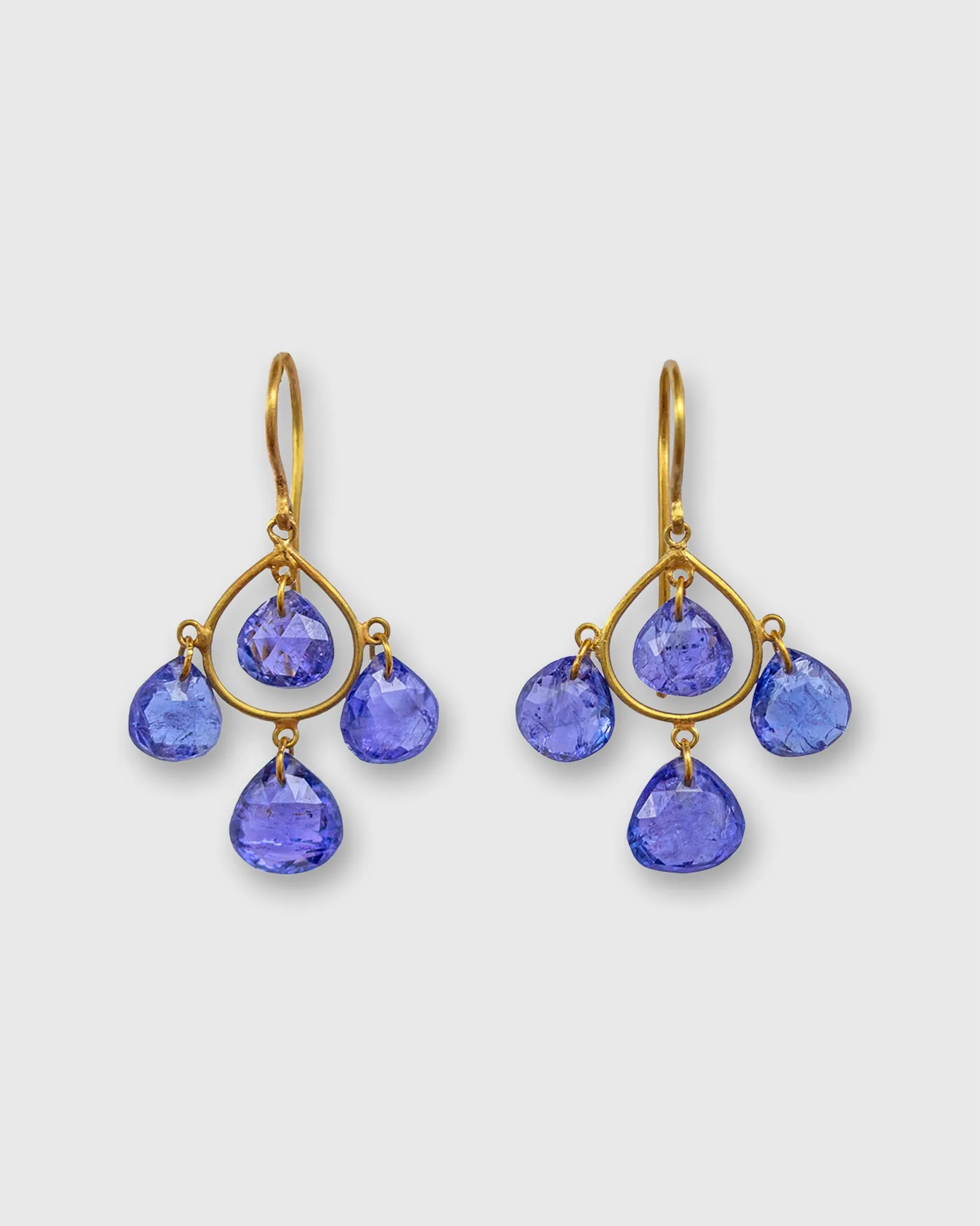 Small Candeliere Earrings in Tanzanite