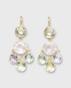 Small Gabrielle d'Estrées Earrings in Multi-Colored Pastel