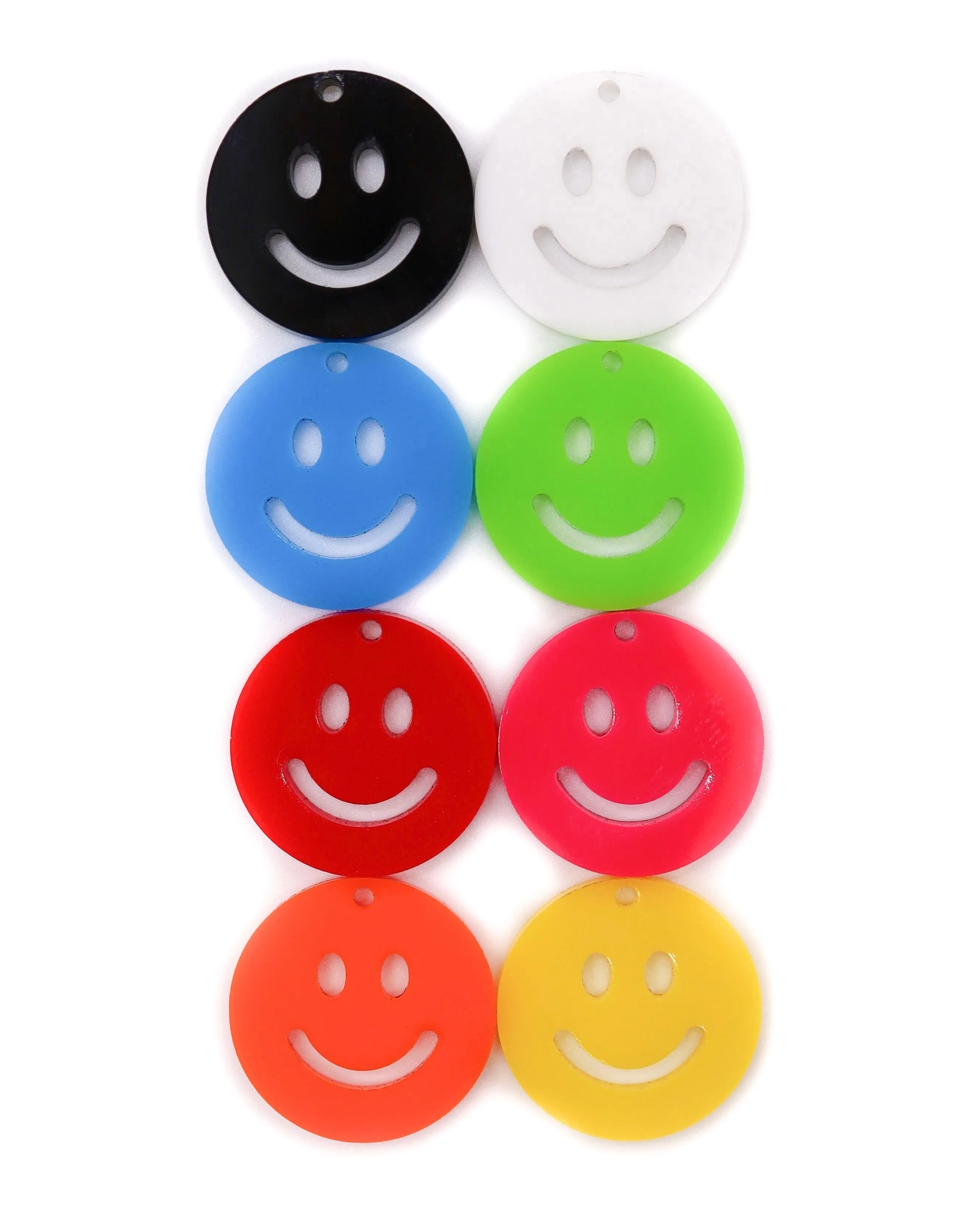 Smiley Face Rave Kandi Charms 10 Pack