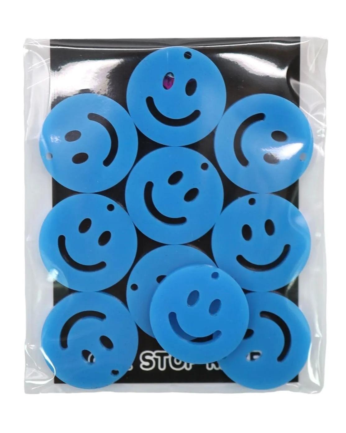 Smiley Face Rave Kandi Charms 10 Pack