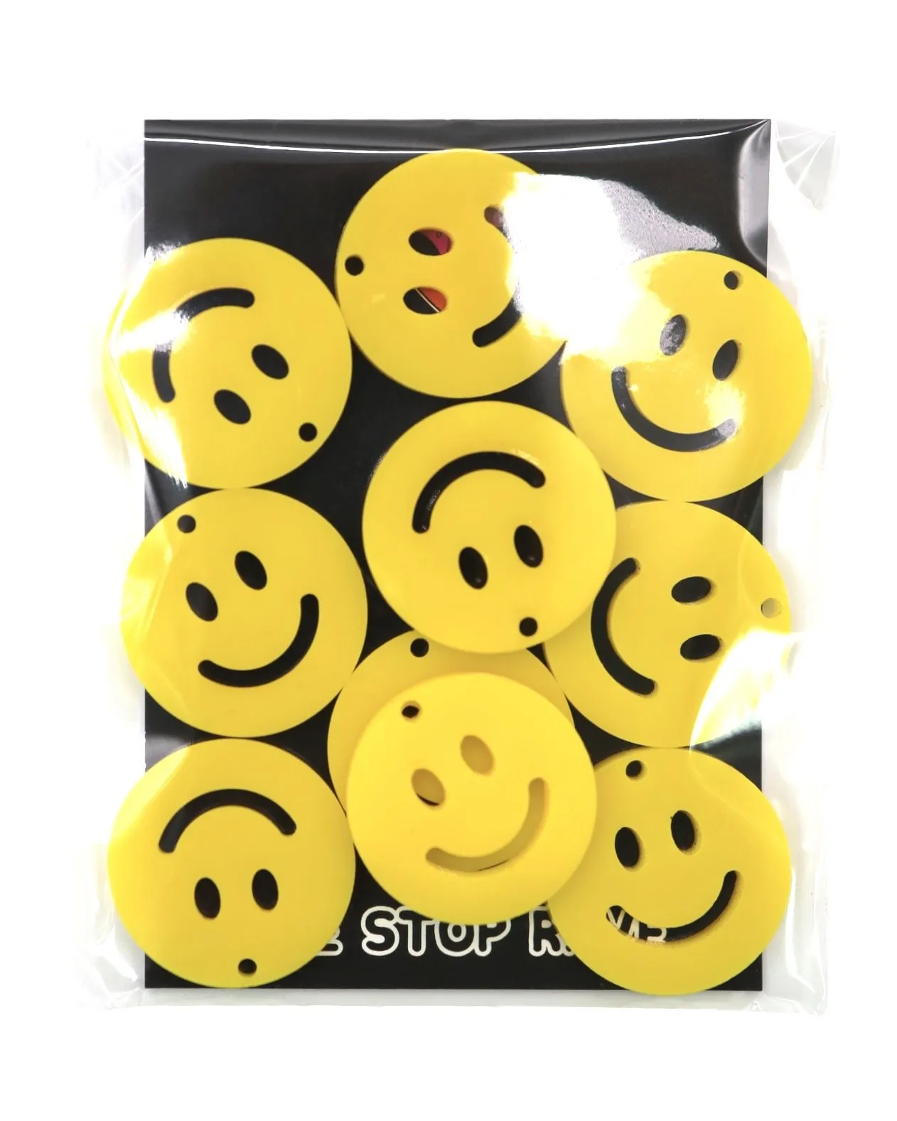 Smiley Face Rave Kandi Charms 10 Pack