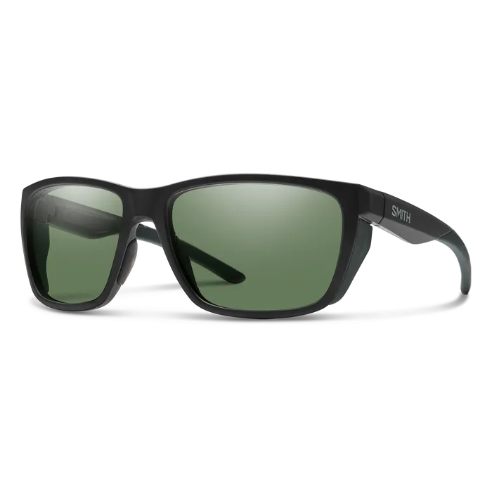 Smith Longfin Matte Black Frame - ChromaPop Polarized Gray Green Lens - Polarized Sunglasses