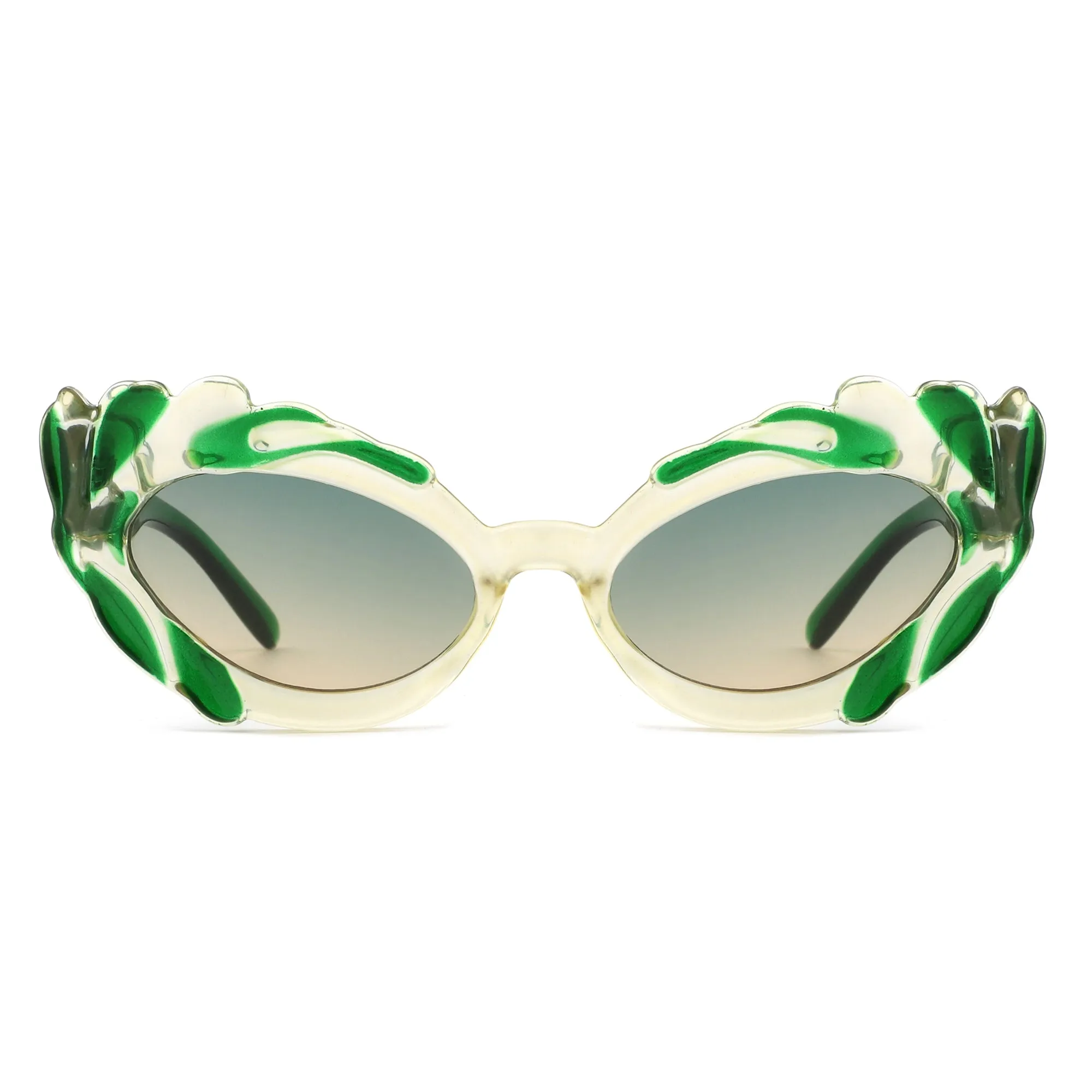 Snapp - Modern Sculpted Cat Eye Fashion Women's Sunglass