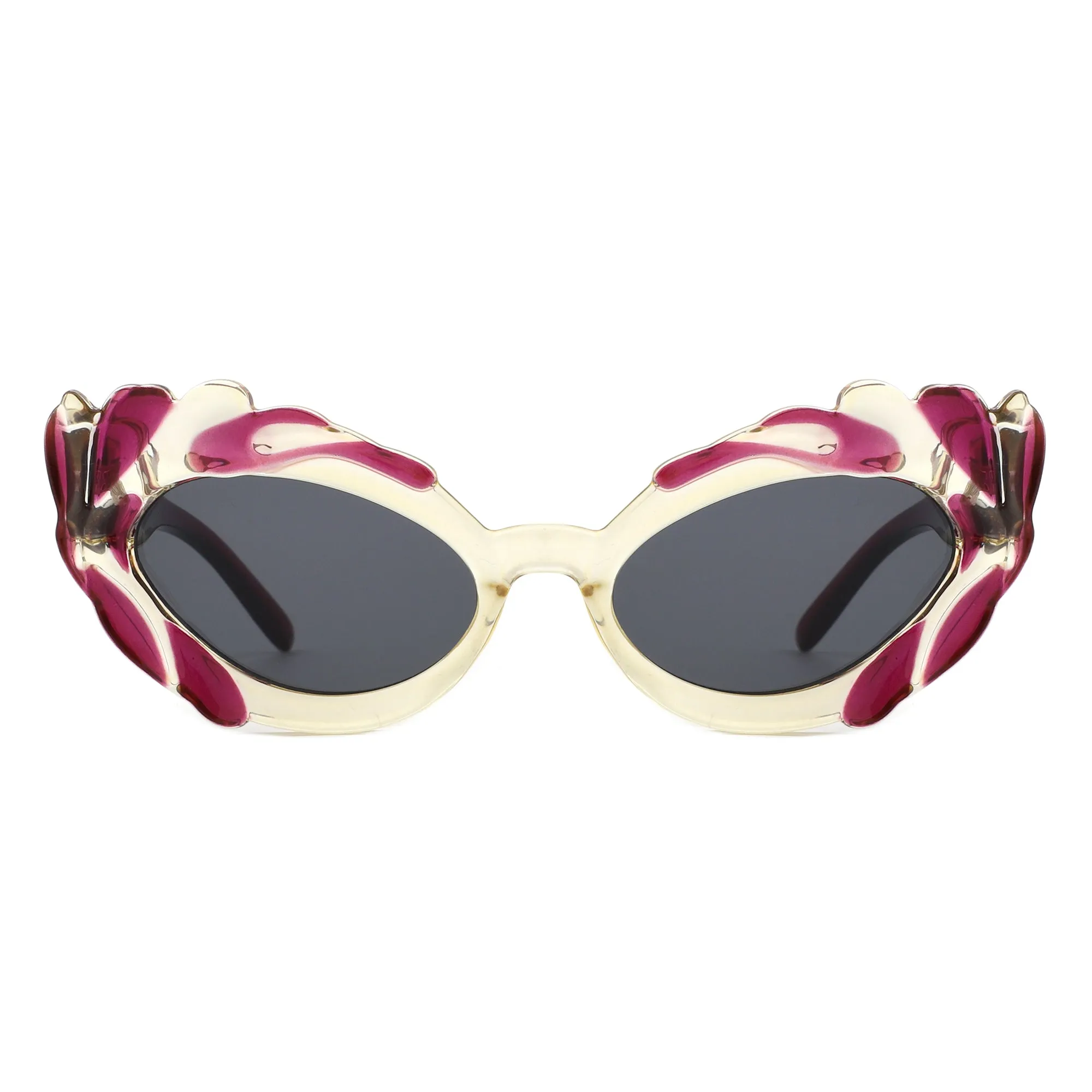 Snapp - Modern Sculpted Cat Eye Fashion Women's Sunglass