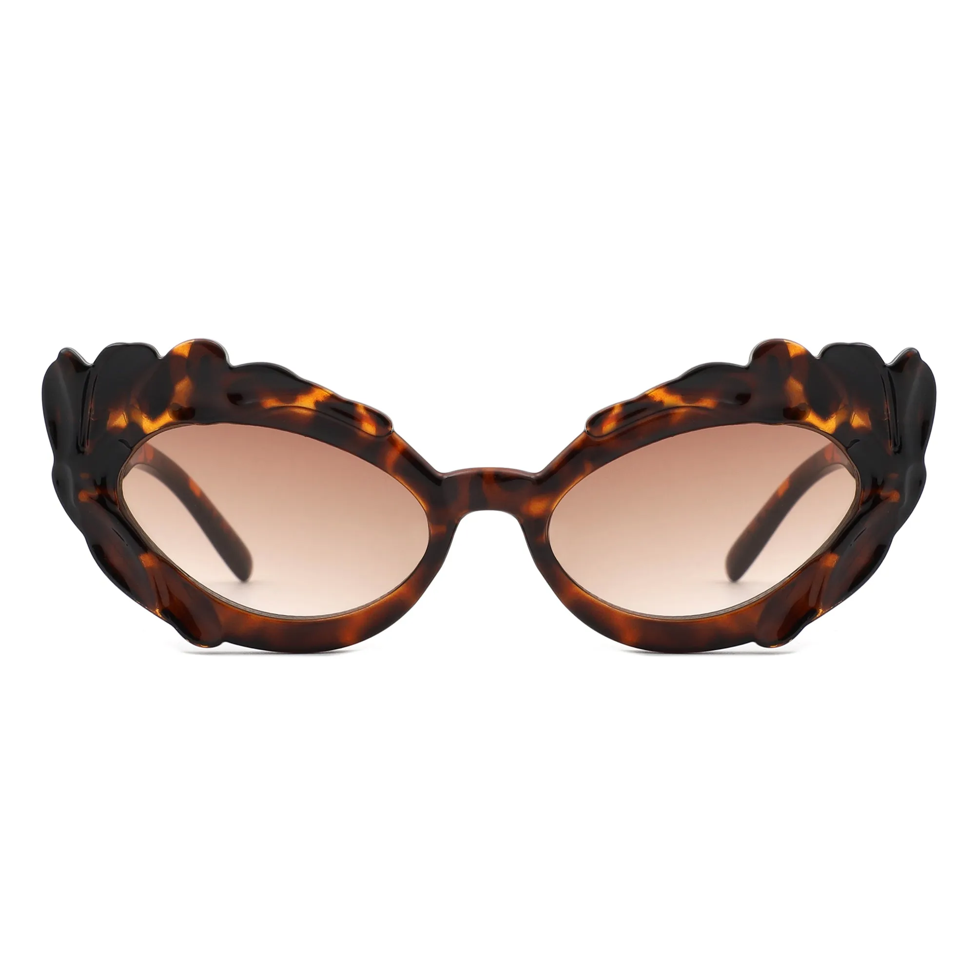 Snapp - Modern Sculpted Cat Eye Fashion Women's Sunglass