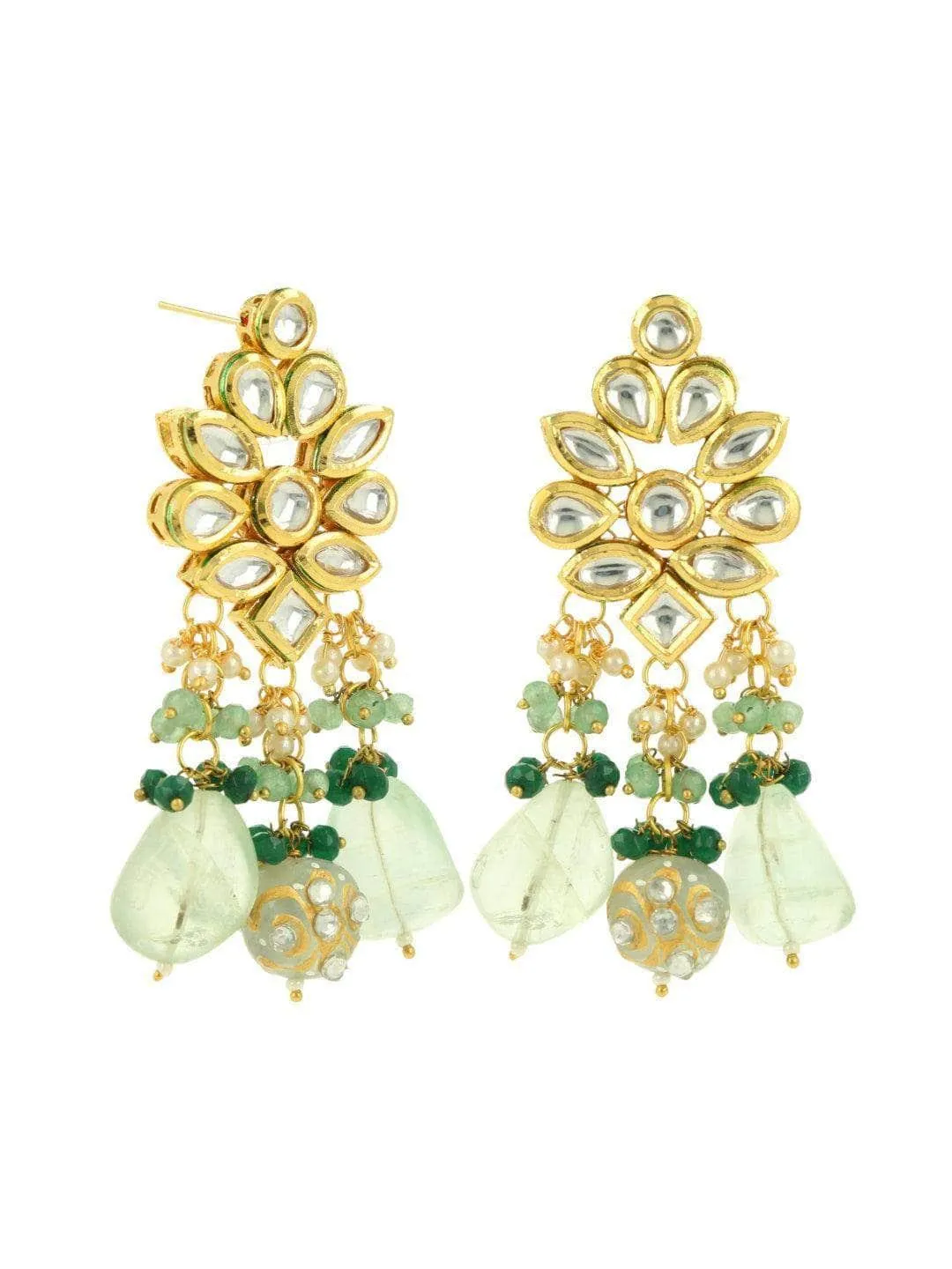 Sonal Chauhan In Kundan Precious Stone Earring